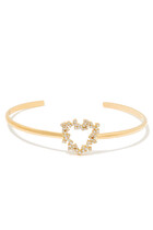 Hobb Love Cuff Bracelet, 18k Yellow Gold with Diamonds